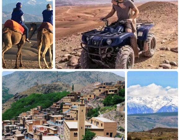 Atlas Mountains Falls and Camel or Quad Bike Ride in Agafay Desert