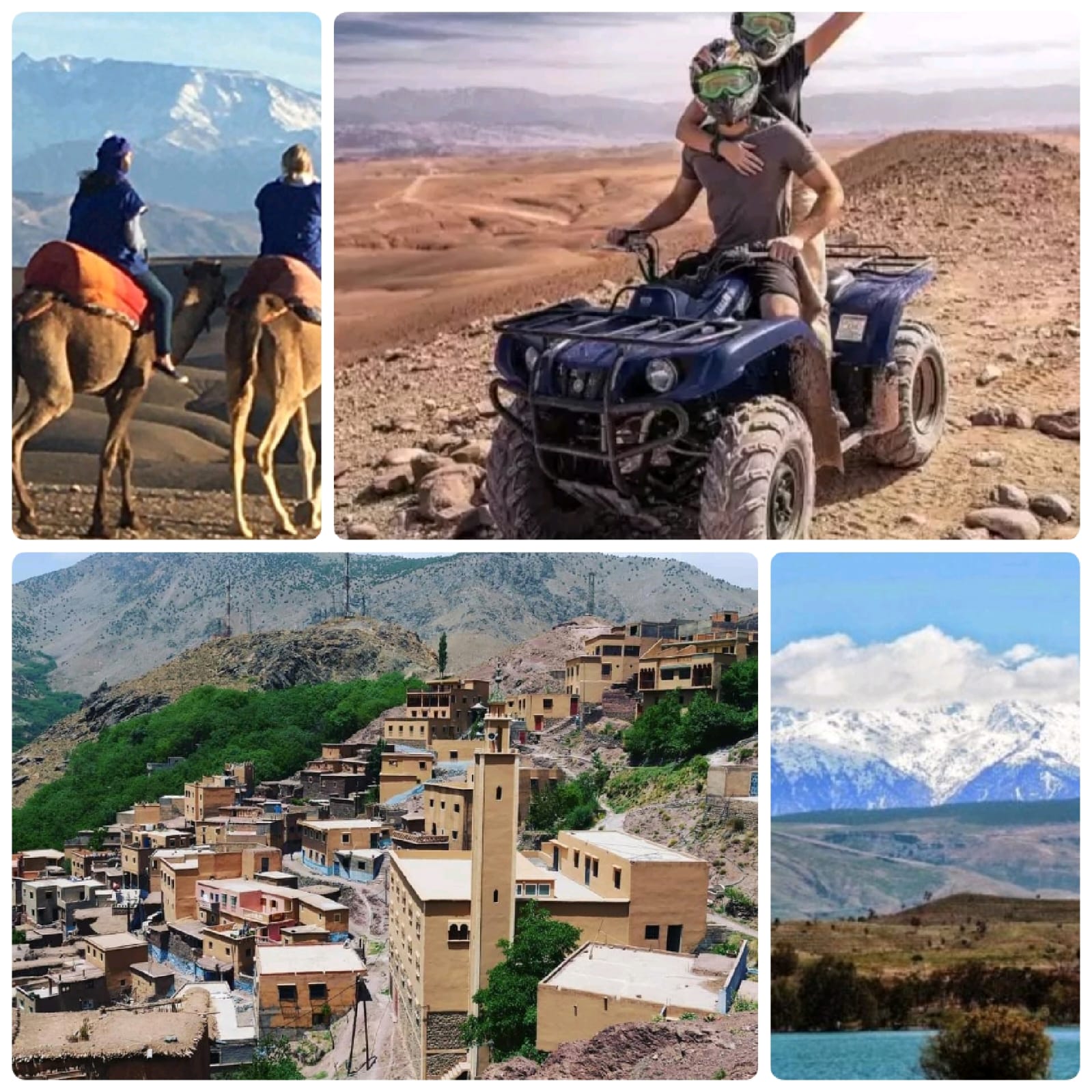 Atlas Mountains Falls and Camel or Quad Bike Ride in Agafay Desert